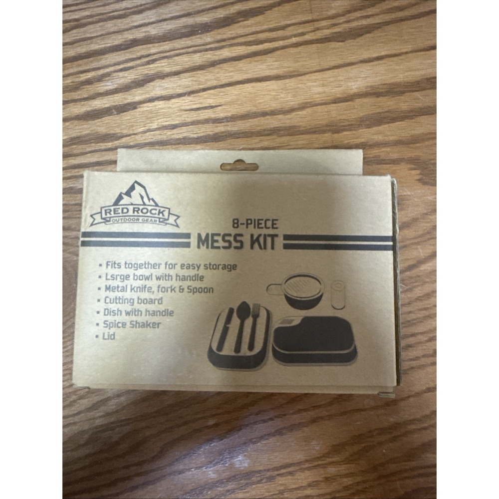 Red Rock Outdoor Gear Camping/Cooking New 8 Piece Mess Kit 06-013